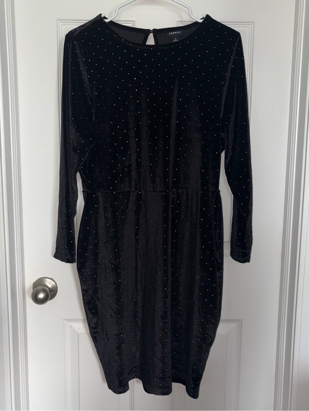 Torrid Black Velvet Dress